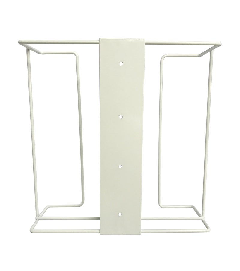 KingSeal 1 Each | Disposable Glove or Tissue Box Holder, TRIPLE (3-Box) Glove Rack, Wall Mounted Universal Box Holder, for Larger Sized Boxes, White - 1 Glove Rack - Image 3